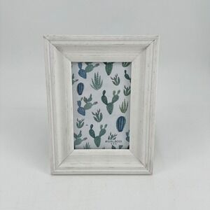 Girl Boss White Distressed‎ Wood Picture Frame 4x6 Farmhouse Rustic Decor